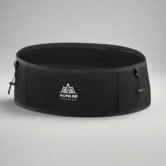 Black Minimalist Running Belt - Run Day Ready