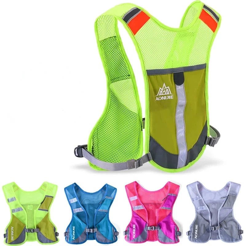 Collage Options Reflective Night Running Vest - Run Day Ready