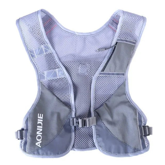 Gray Reflective Night Running Vest - Run Day Ready