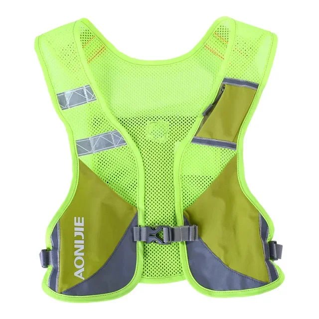 Green Reflective Night Running Vest - Run Day Ready